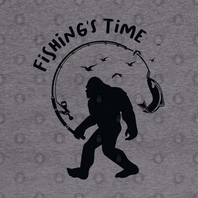 Sasquatch Believe, Yeti Bigfoot fishing's time by twotwentyfives